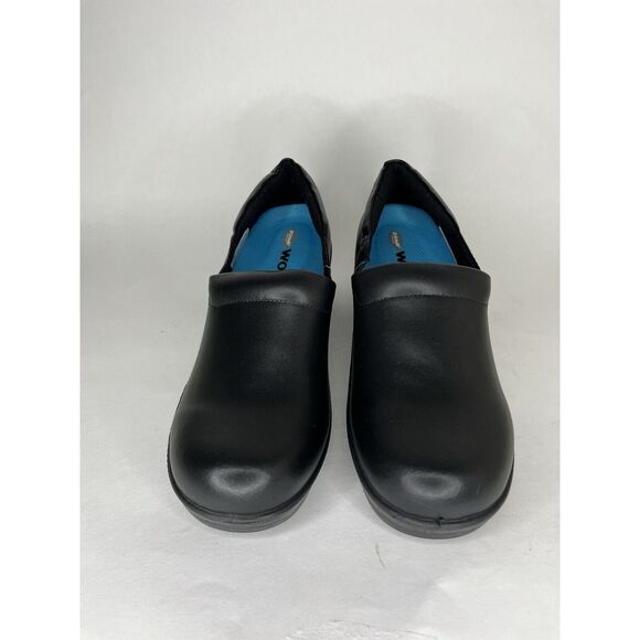 Dr. Scholl’s Black Rubber Slip Ons Oil Resistant Clogs Shoes Women 8.5M US/39EU - Picture 2 of 10
